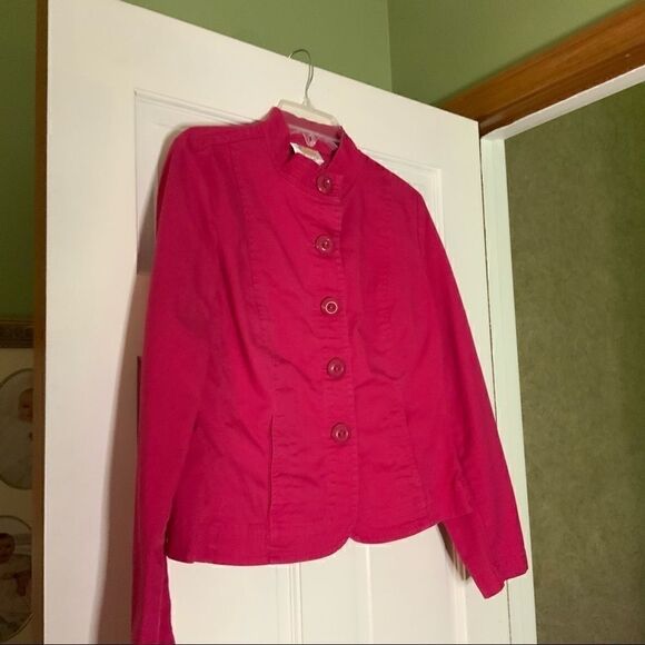 Talbots size 12 Pink Jacket-excellent condition - Picture 4 of 4